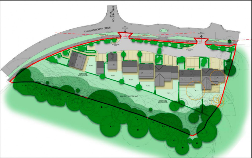 KACH Capital Estates had applied for planning permission to build seven houses in Hatton Park (image via planning application)