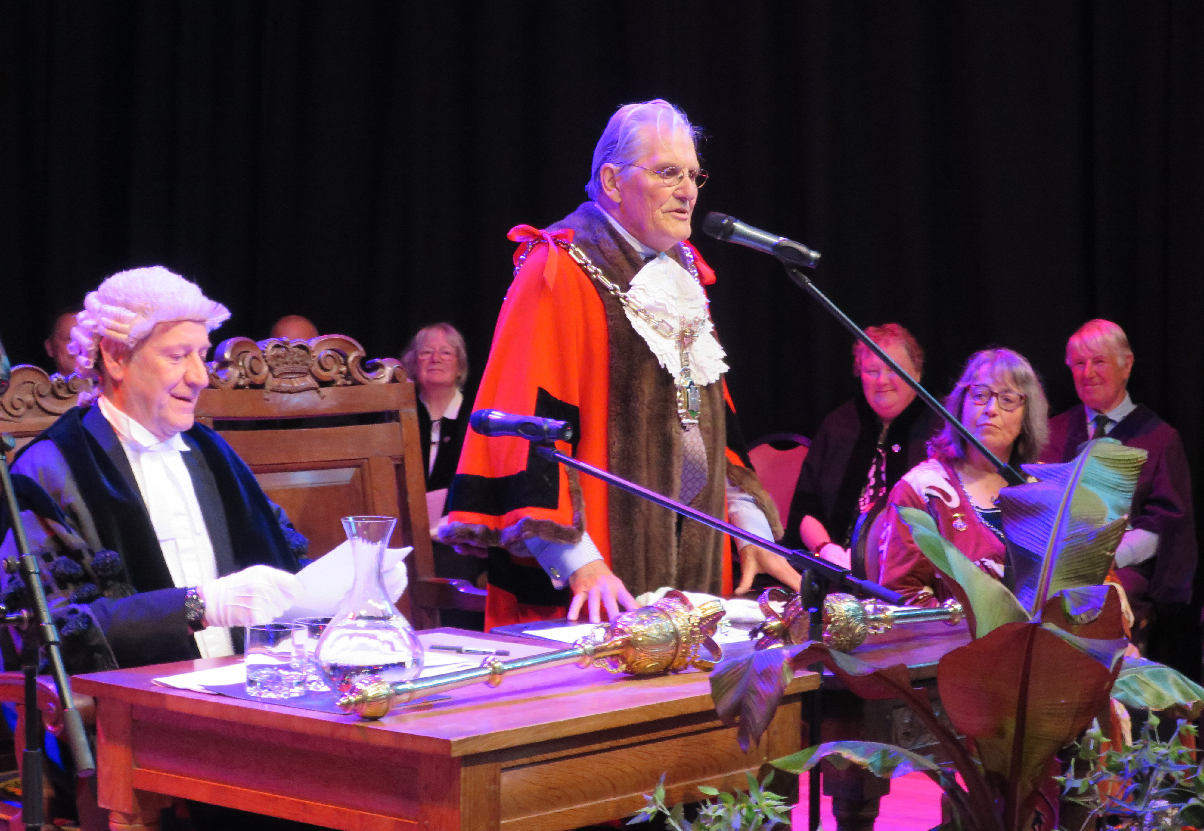 Cllr Alistair Chisholm makes his first speech as the Mayor of Dorchester