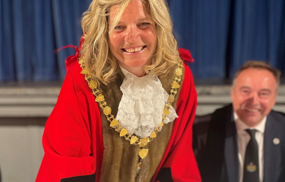 Falmouth's new Mayor Kirstie Edwards (Image: Falmouth Town Council) Falmouth's new Mayor Kirstie Edwards (Image: Falmouth Town Council)