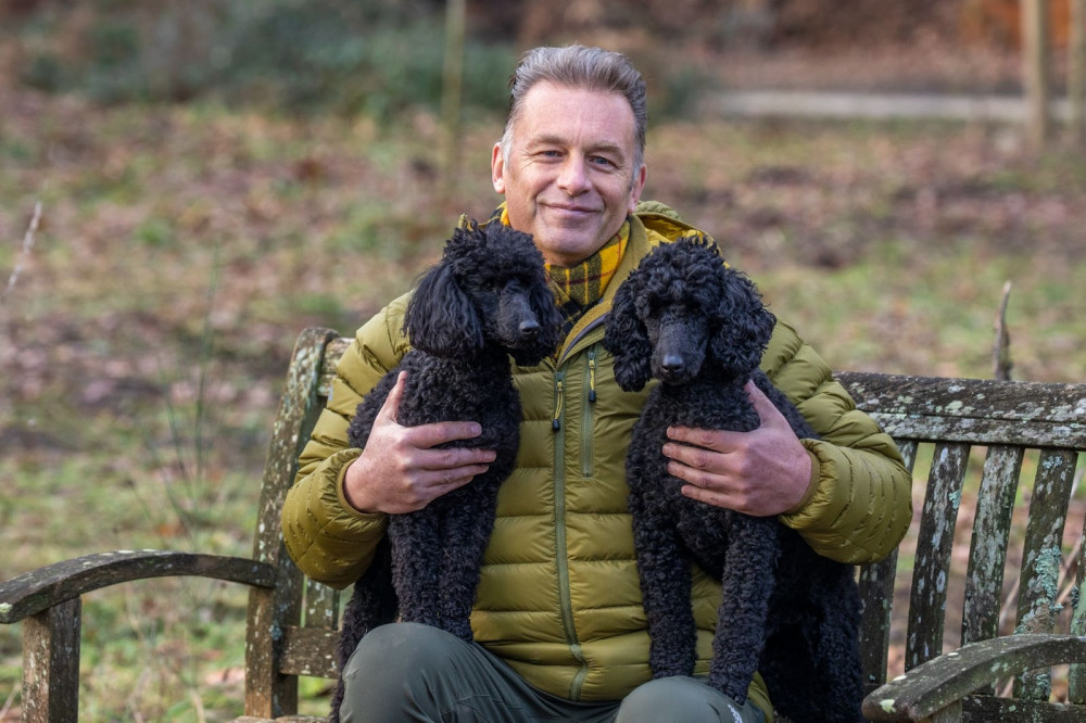 Chris Packham: “We’re at a critical time for all animals” pictured with his dogs Sid and Nancy 