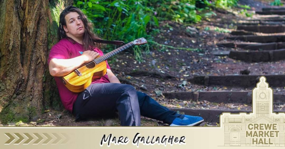 Marc Gallagher is performing live at Crewe Market Hall on Saturday 9 September.