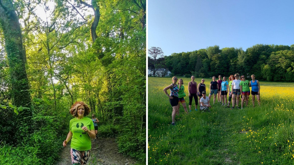 Caroline training for her runs with Women on the Run (Caroline Kolek)