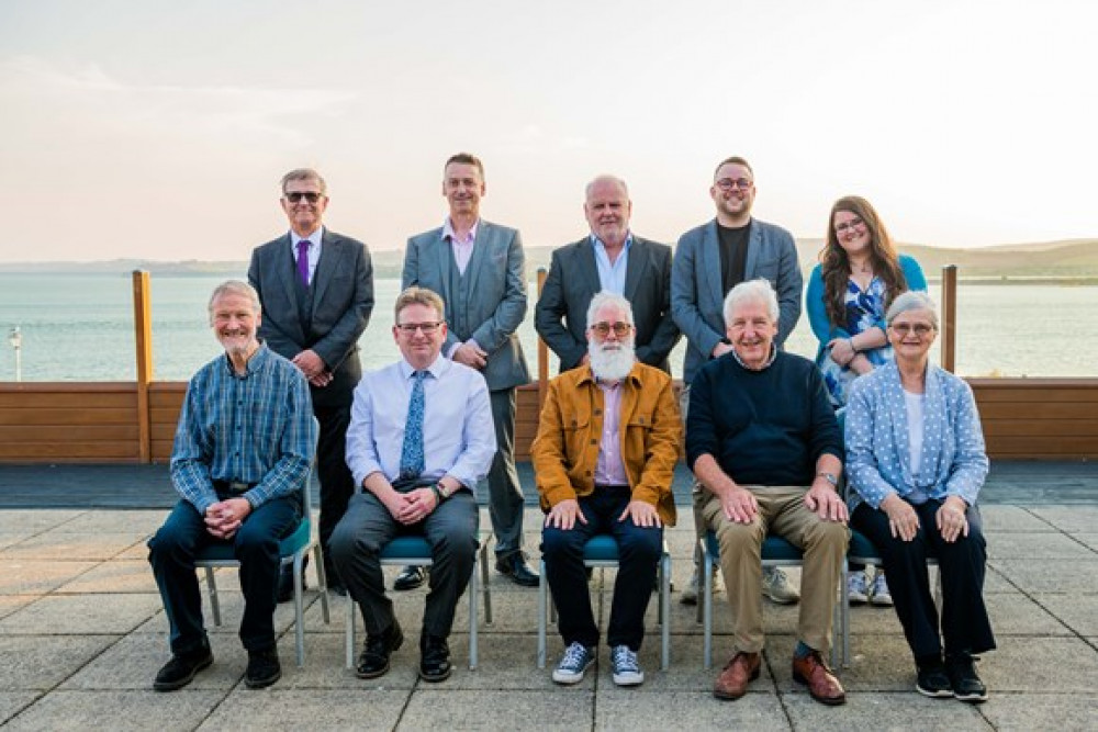 East Devon District Council leader Paul Arnott (back, centre) with his new Cabinet