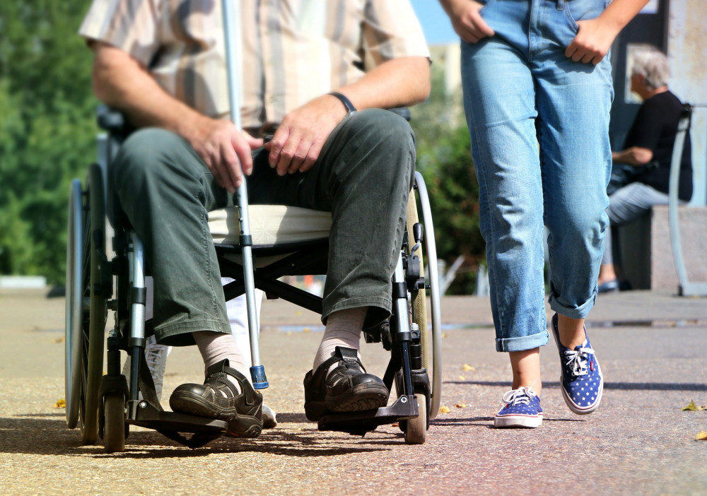 Stock image of a wheelchair user (free to use by all partners)