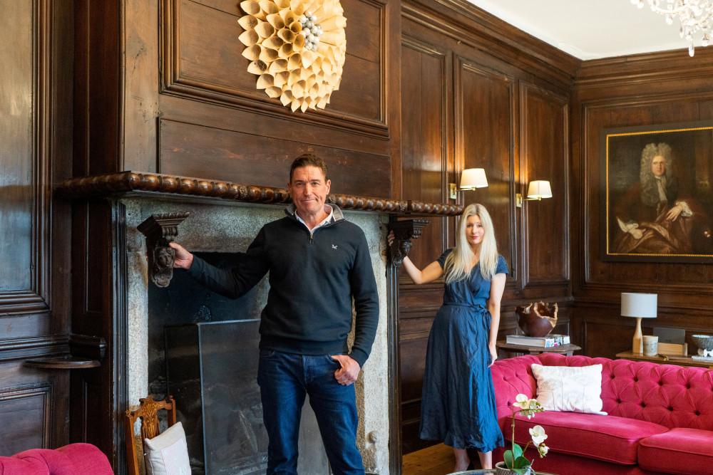 Martin and Sarah Caton in the property (Credit South West News Service)