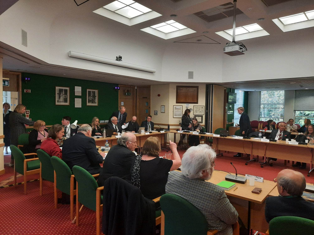 Councillors at the start of the Annual Council Meeting, 22 May. Image credit: Nub News. 