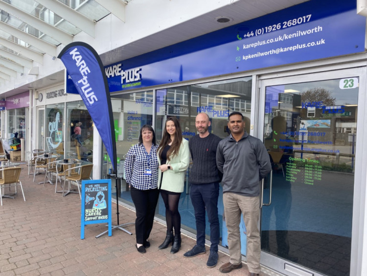 From left - Tracey Frisby, Eliza Brown, Jeff Maynard and Kavi Pryagh at Kare Plus Kenilworth (image by James Smith)