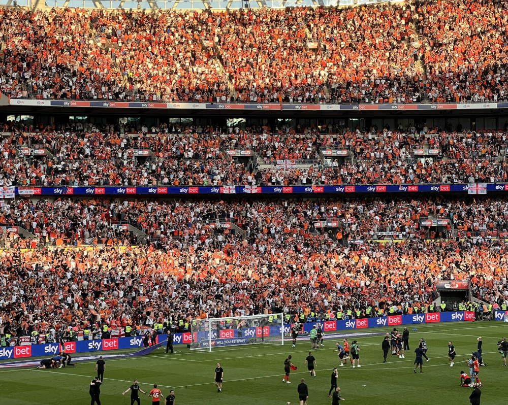 Luton Town are promoted to the Premier League