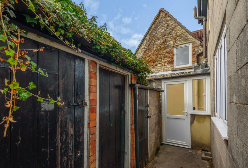 The home has a lot of outbuildings, as well as a garden