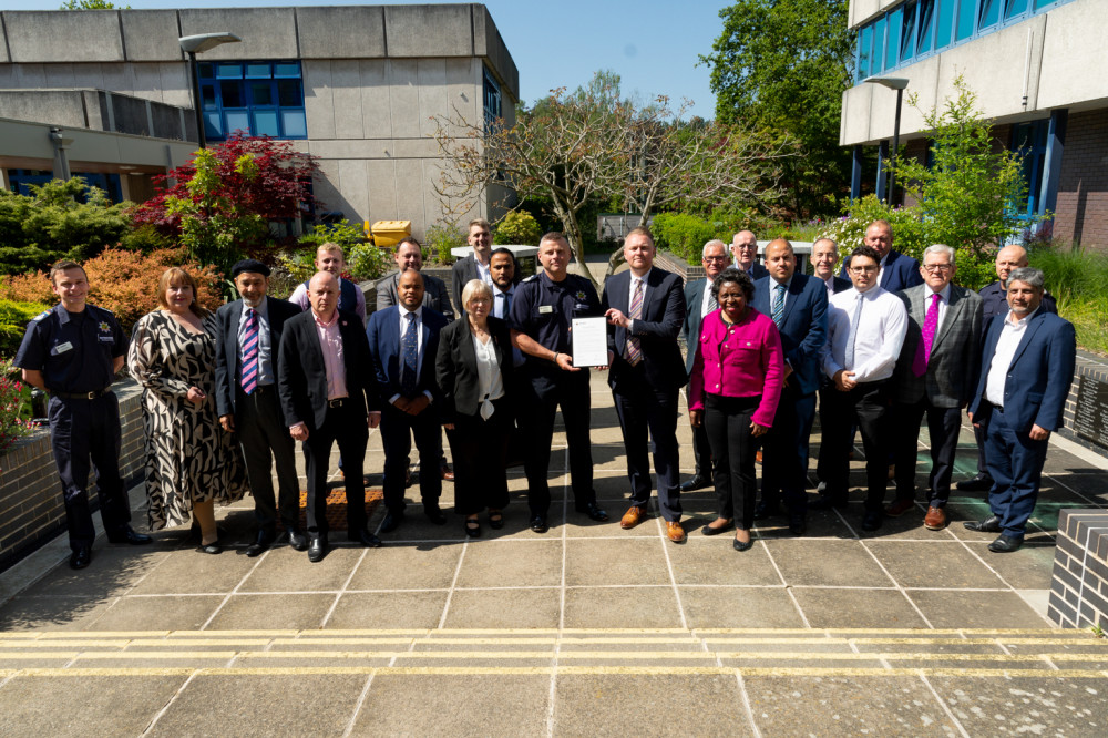 Nottinghamshire Fire and Rescue Service has formally pledged its commitment to the Bereaved Families Charter. Photo courtesy of Nottinghamshire Fire and Rescue Service.