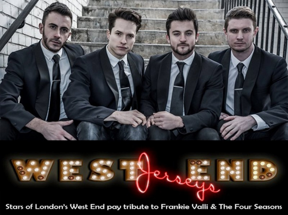  As the evening falls, the New West End Jersey Boys will grace the stage at Cedars Hall, The Liberty, on Saturday