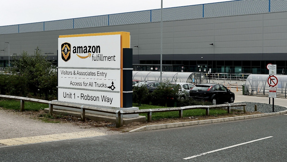 Amazon's fulfilment centre at Coalville. Photos: Amazon Coalville