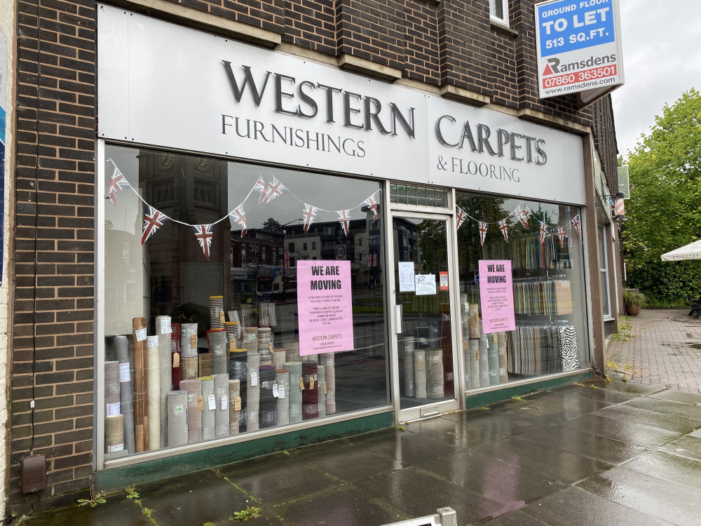 Western Carpets is relocating to its Leamington Spa store (image by James Smith)