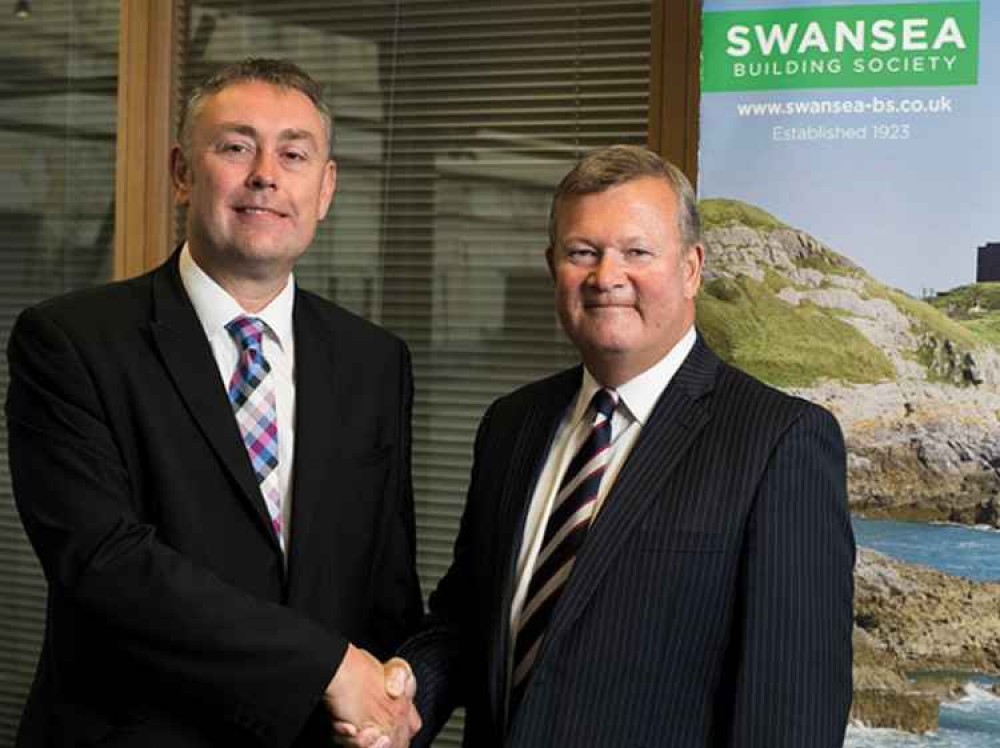 Richard Miles (left) and Alun Williams (right) (Image via Swansea Building Society)
