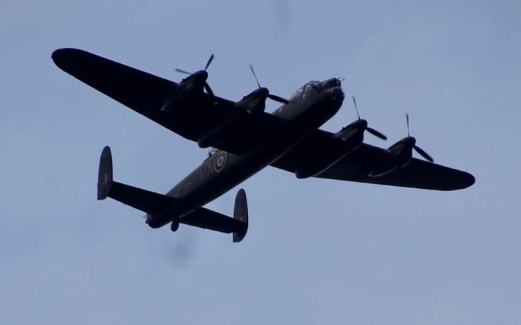 Stockport residents have shared their remarkable pictures of this historic aircraft.  See more below (Image - Barry Collison)