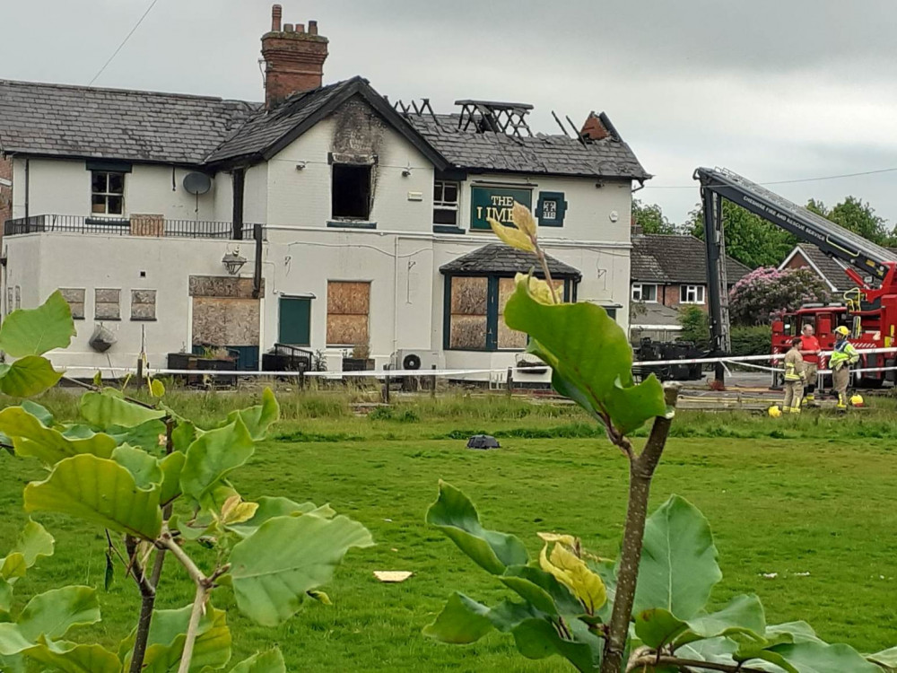 A fire broke out at the former Limes pub in Sandbach. (Photo: Sandbach Nub News) 