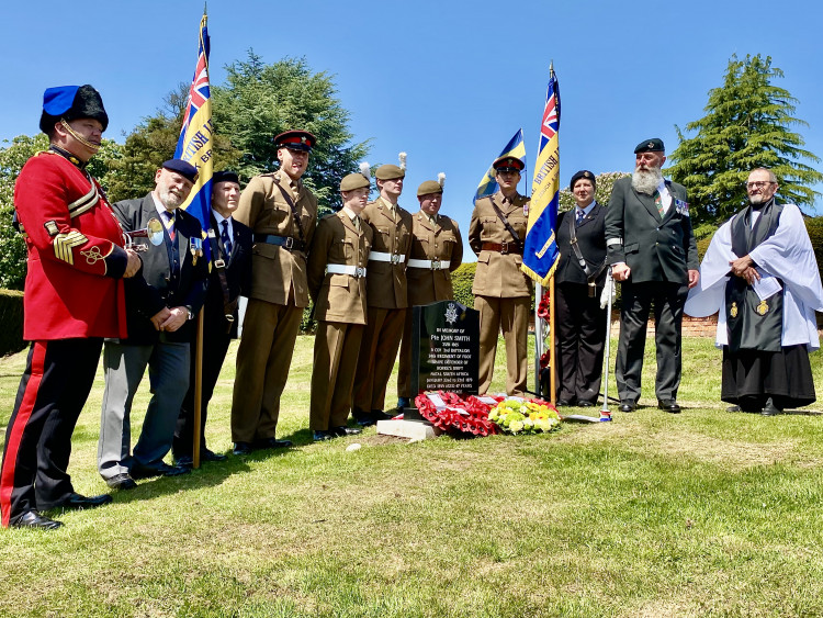The rededication was held at Ashby Cemetery. Photos: Ashby Nub News