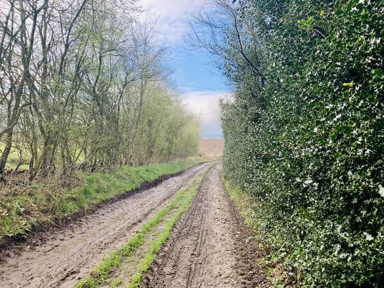 Heading down the footpath from Manley Road