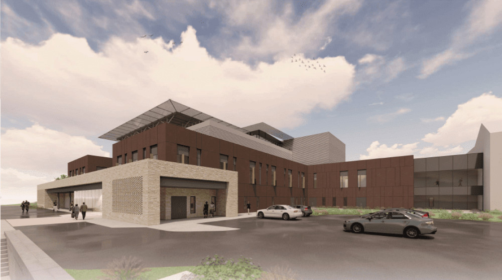 An artist impression of the new Emergency Department and Critical Care Unit