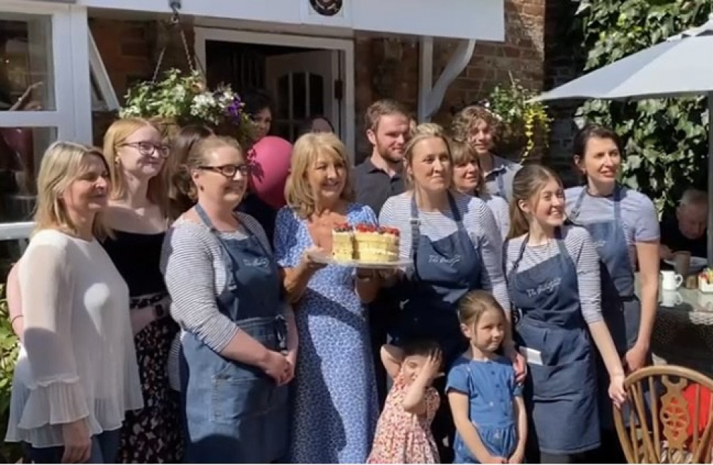 The Courtyard staff held a special celebration last month to mark 10 years in Ashby. Photos: Courtyard Cafe