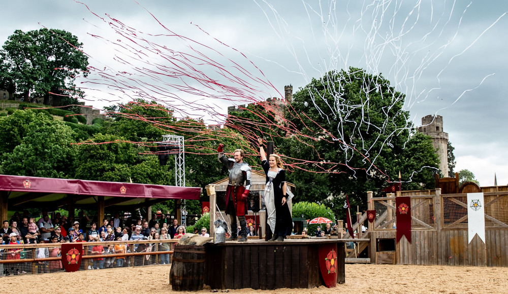 Warwick Castle's Wars of the Roses LIVE! show will run until September 3 (Image via White Tiger PR)