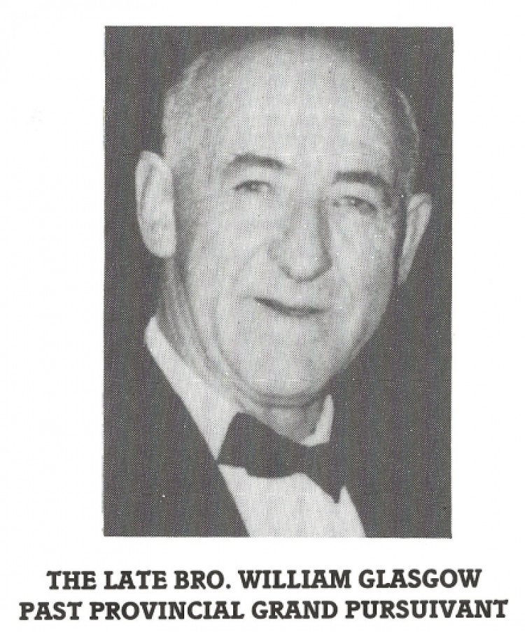 The late Bro. William Glasgow Orsett Masonic Hall