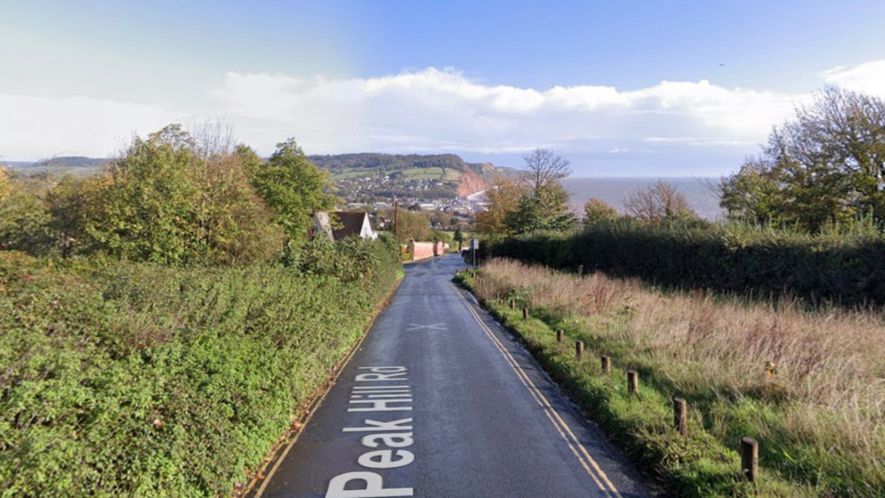 Peak Hill Road, Sidmouth (Google Maps)