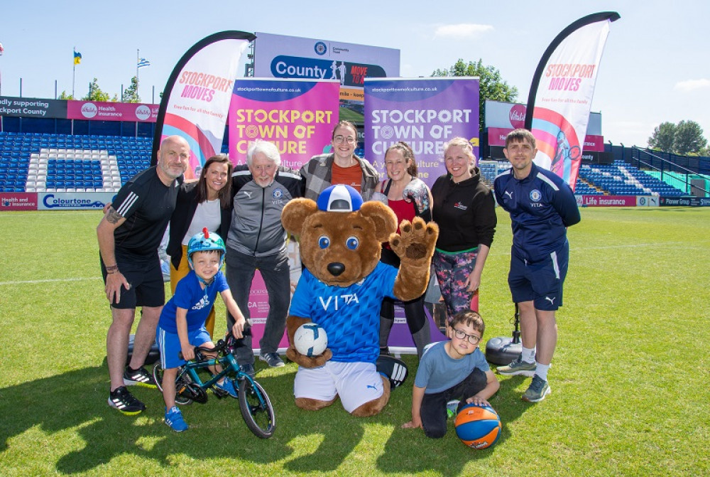 The Stockport Moves event will feature accessible races, cycling, stunts, football, racquet sports, yoga, boxing, and more (Image - Stockport Council)