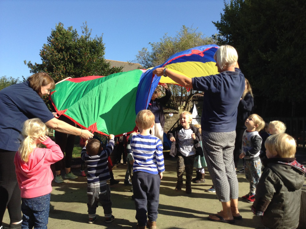 Children at the school are encouraged to explore, learn, and take risks in a safe environment.