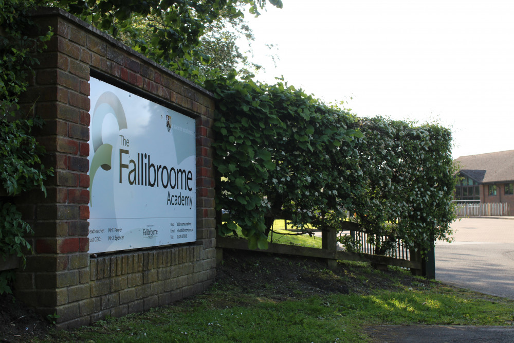 A sign outside the school on Priory Lane. (Image - Alexander Greensmith / Macclesfield Nub News) 