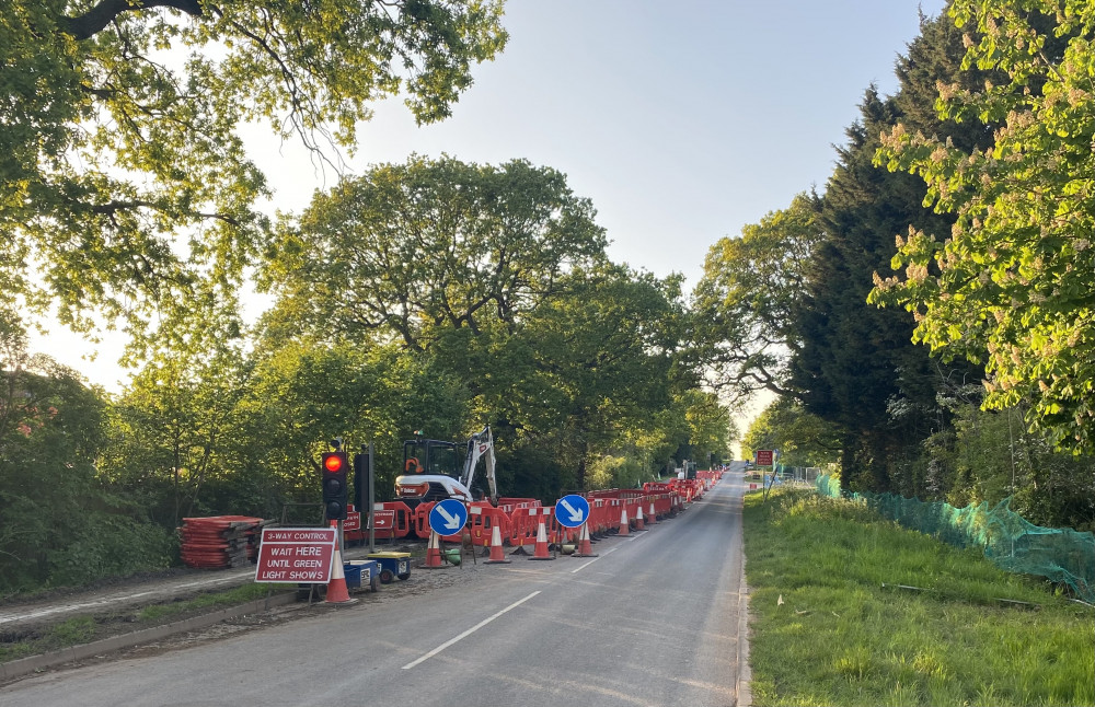 The roadworks are not expected to be completed until after the new school is open in September (image by James Smith)