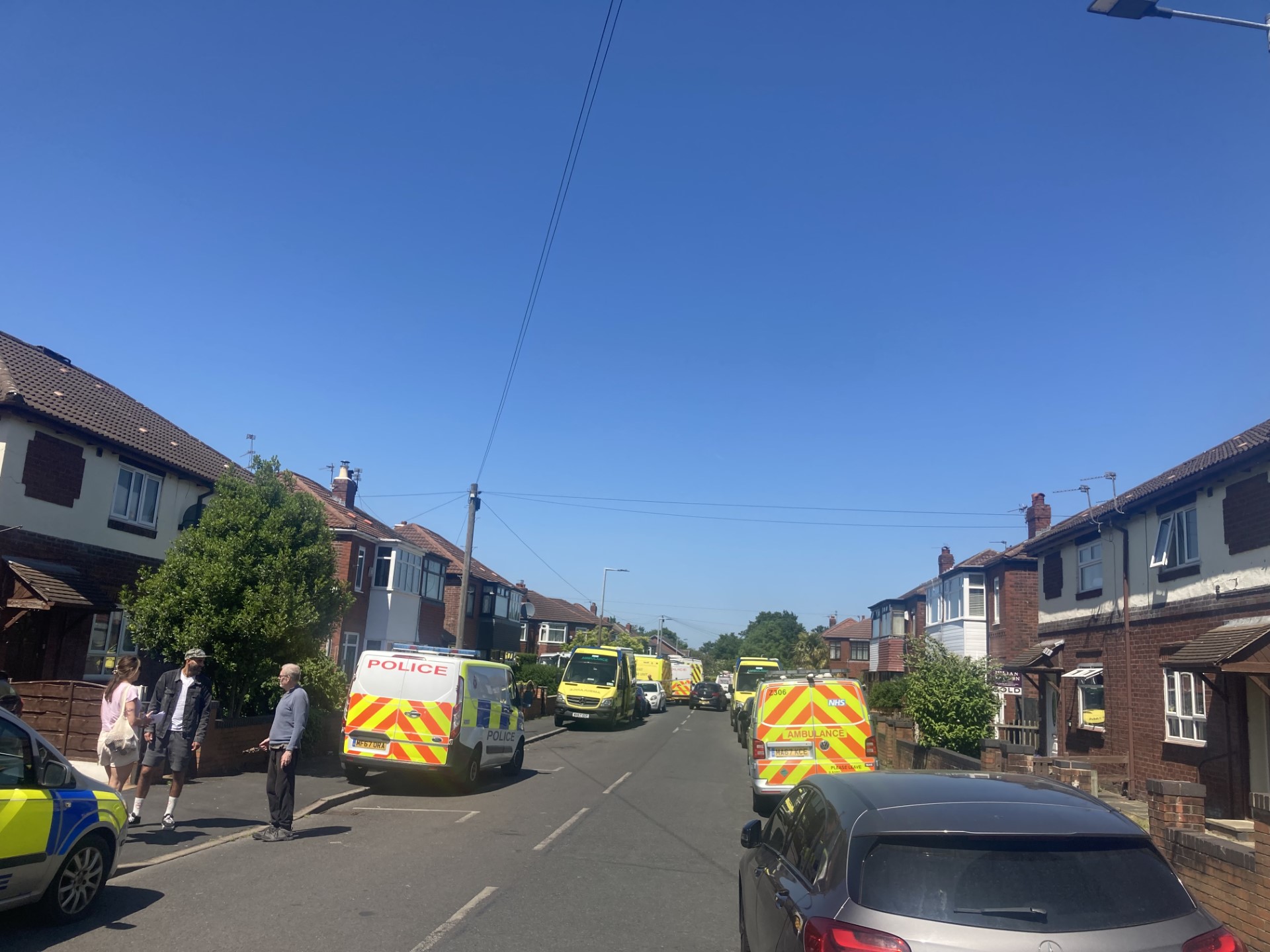 A major incidents has been declared and a man has been arrested following the discovery of hazardous materials (Image - Alasdair Perry))