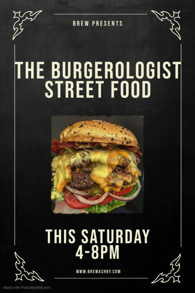 The Burgerologist Street Food Pop Up at Brew, 106B Market Street, Ashby-de-la-Zouch The Burgerologist Street Food Pop Up at Brew, 106B Market Street, Ashby-de-la-Zouch