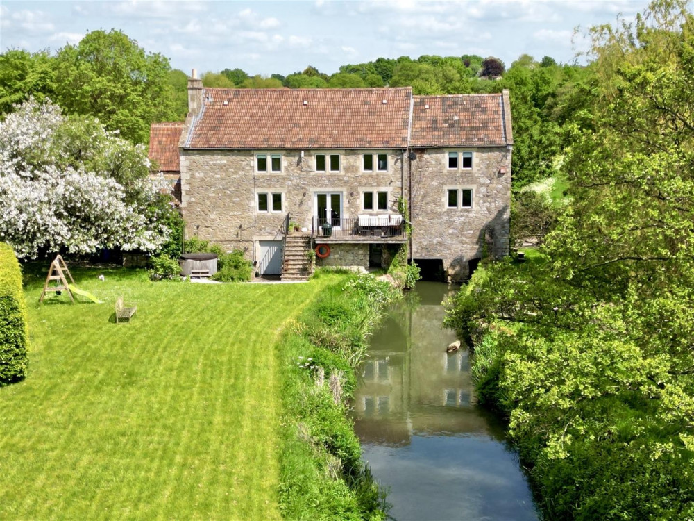 The former Mill in Oldford is in a sublime position