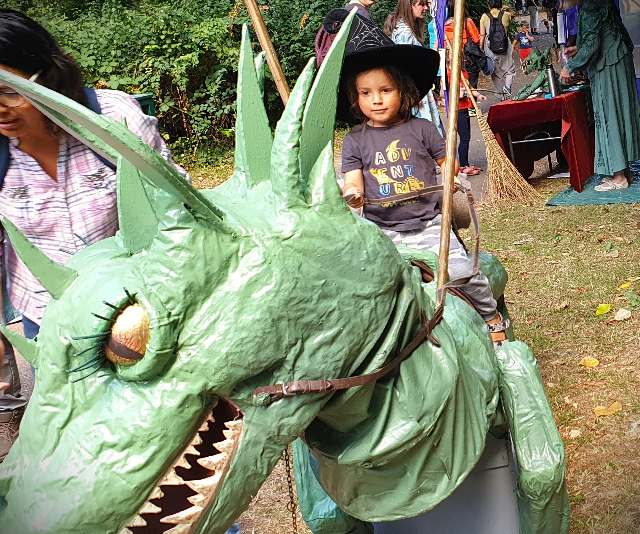 Druscilla the Dragon - a fan of the Children's Festival!