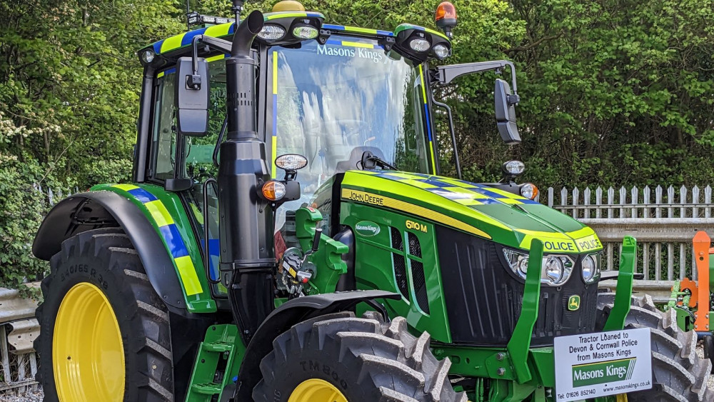 The tractor which needs a new name (Devon and Cornwall Police)