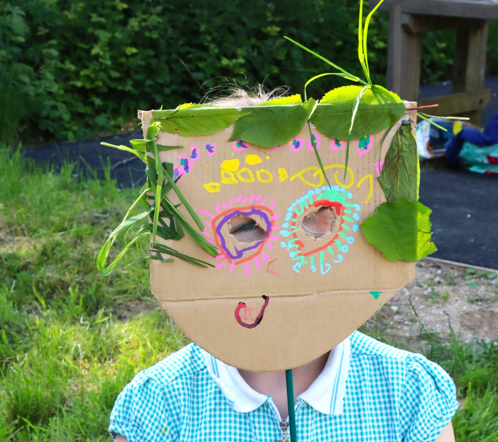 Family Art Club in The Woods