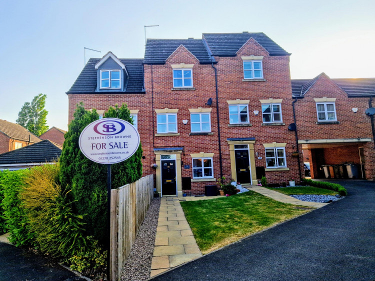 The four-bedroom and three-storey town house property on Salisbury Close, Crewe (Ryan Parker).