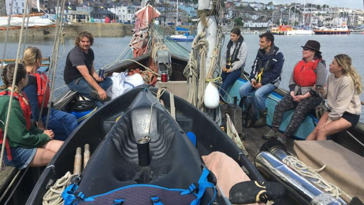 Heading out for the Ocean Cleaning for Wellbeing Project (Image: Clean Ocean Sailing) Heading out for the Ocean Cleaning for Wellbeing Project (Image: Clean Ocean Sailing)