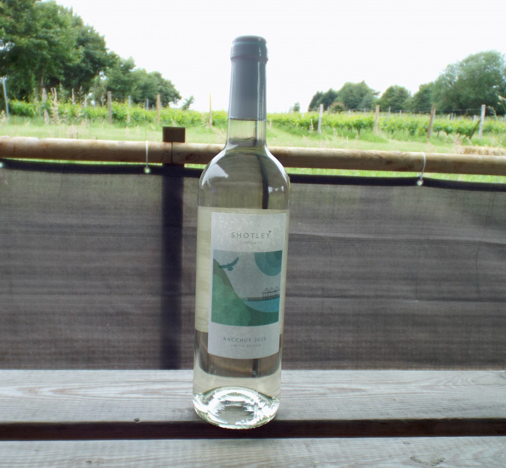 Shotley Vineyard's Bacchus available at Rabbits at the Bush (Picture: Nub News)