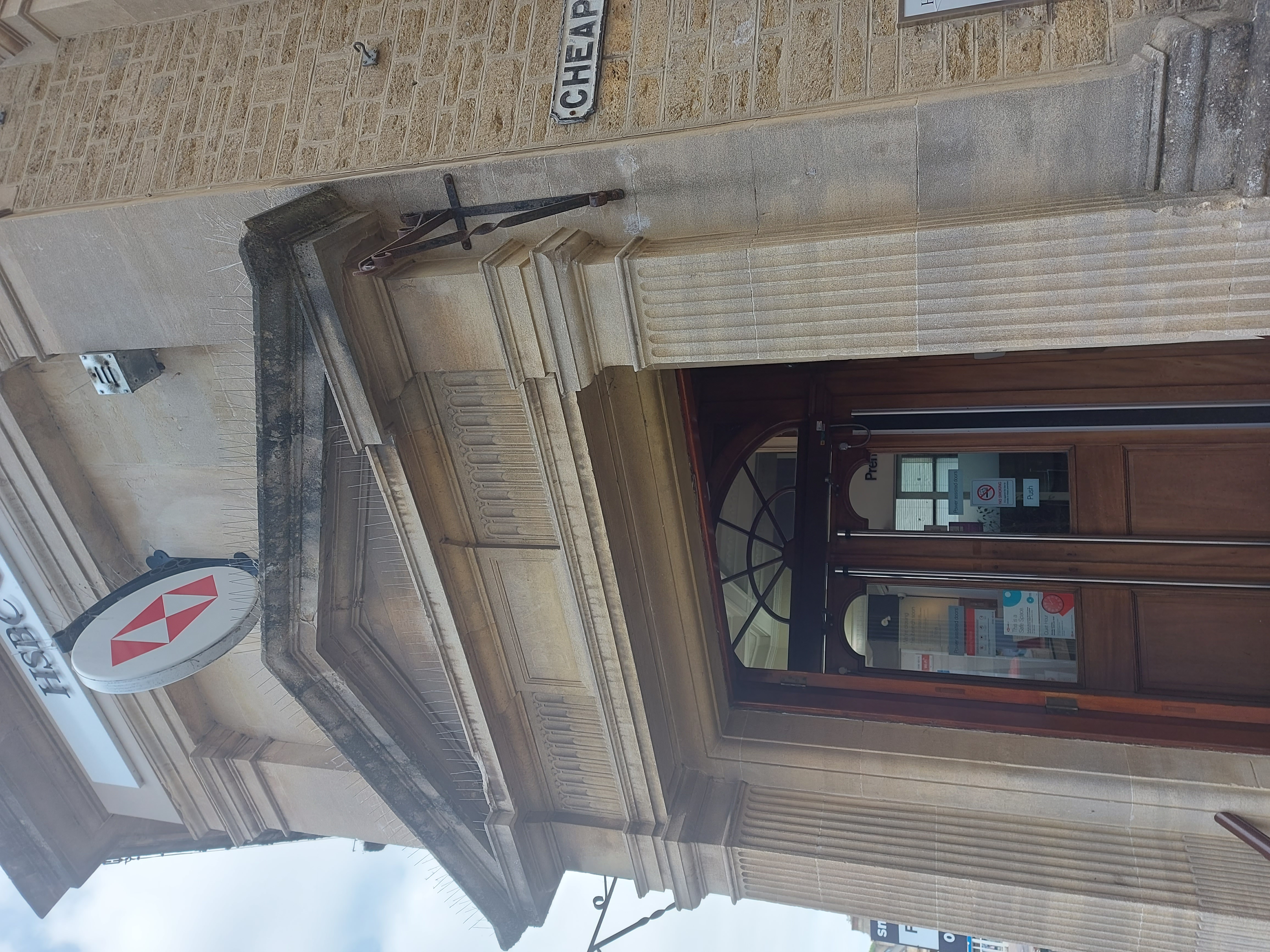 When the HSBC was still open in Market Place Frome 