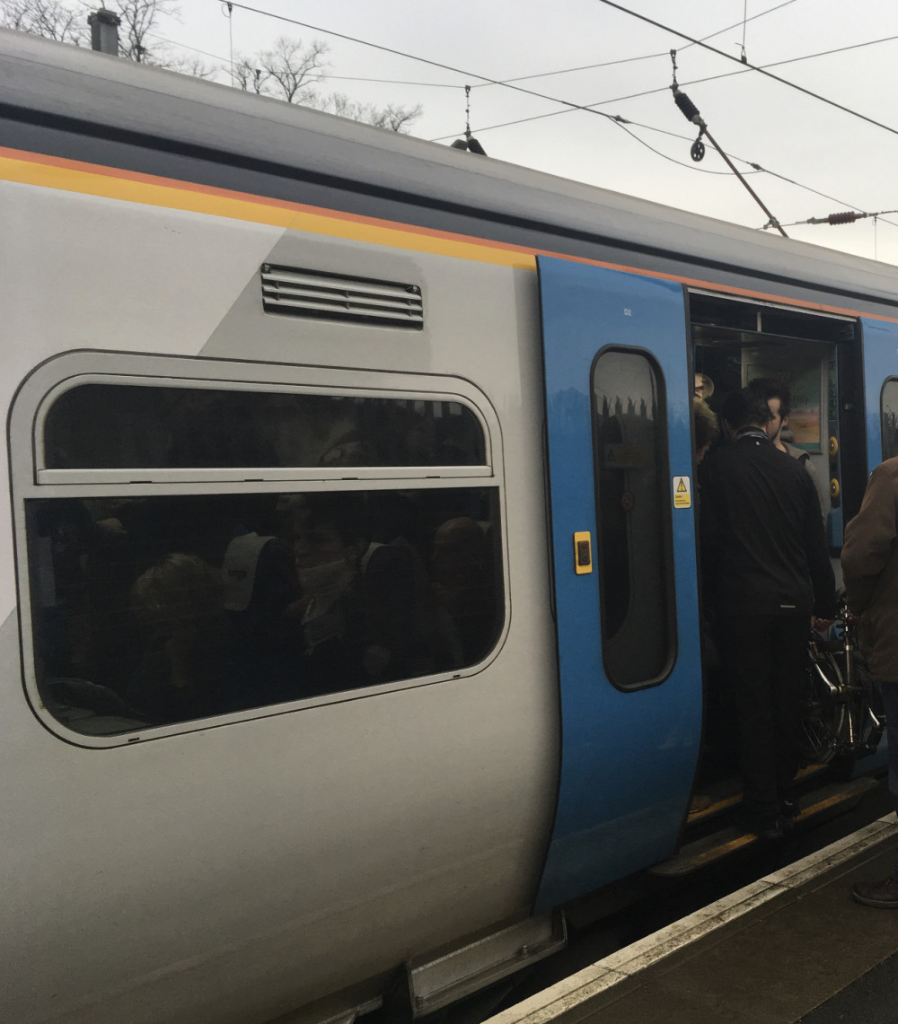 Thameslink says services are delayed by 'up to 45 minutes'. CREDIT: Hitchin Nub News