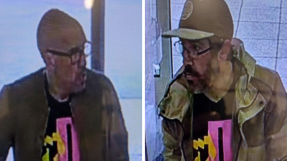 Warwickshire Police wants to speak to this man (Images via Warwickshire Police)