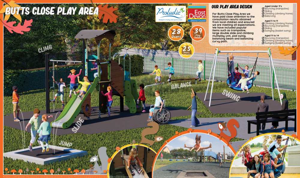 A graphic of the planned new playground (EDDC)