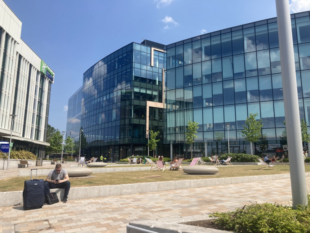 Stockport Exchange is already a high-demand area - just outside the station, it features both office and retail space (Image - Alasdair Perry)