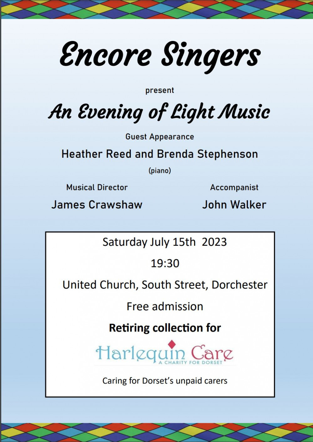 Encore Singers - An Evening of Light Music