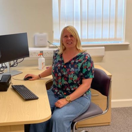 Sonja Jones, Owner and Clinical Audiologist for Cardiff Hearing, at the new clinic within Western Vale Family Practice