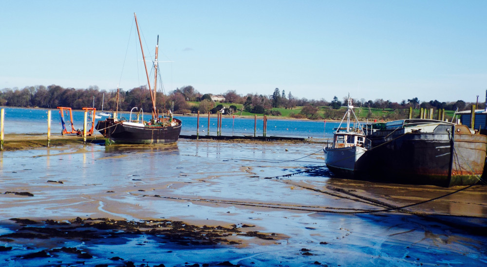 Barges near Pin Mill hard (Picture: Nub News)