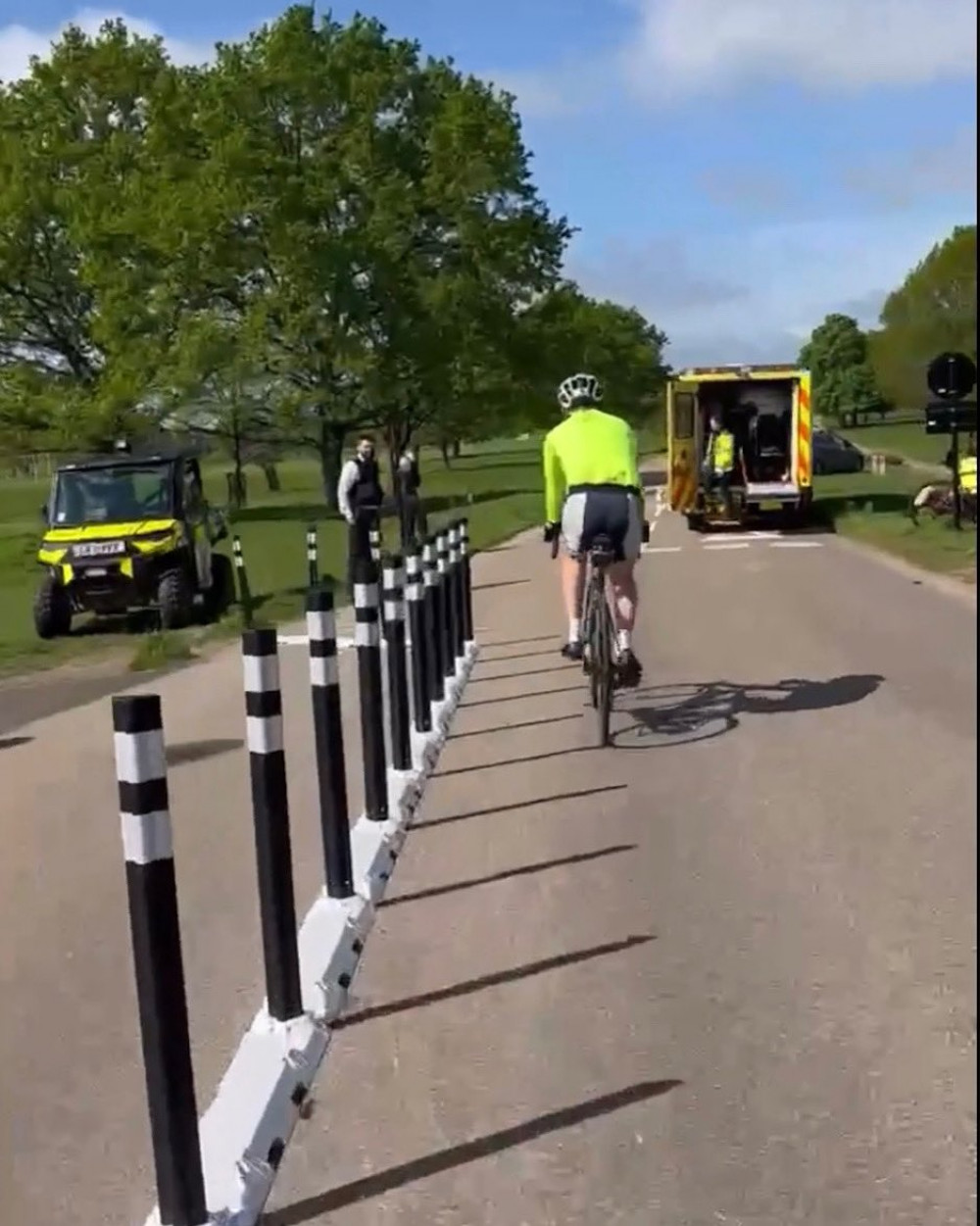 Cyclist injured at new ‘traffic calming’ chicane in Richmond Park (Credit Richmond Park Cyclists)