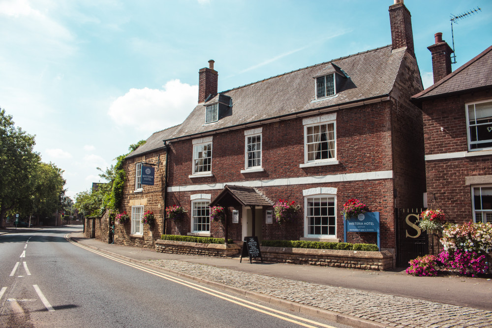 The venue can be found at 4 Catmos Street, Oakham. Image credit: The Wisteria Hotel. 